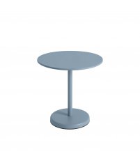 Stolik kawiarniany LINEAR STEEL CAFÉ TABLE Ø70 cm MUUTO - wys. 73 cm, pale blue/metal, na zewnątrz