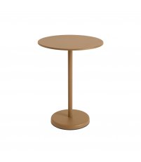 Stolik kawiarniany LINEAR STEEL CAFÉ TABLE Ø70 cm MUUTO - wys. 73 cm, pale blue/metal, na zewnątrz