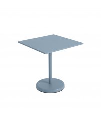 Stolik kawiarniany LINEAR STEEL CAFÉ TABLE 70 x 70 cm MUUTO - wys. 73 cm, pale blue/metal, na zewnątrz