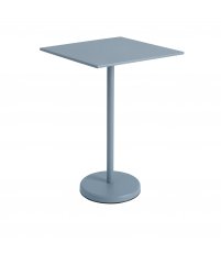 Stolik kawiarniany LINEAR STEEL CAFÉ TABLE 70 x 70 cm MUUTO - wys. 73 cm, pale blue/metal, na zewnątrz
