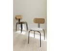 Krzesło tapicerowane Curious oak UMAGE - sugar brown, czarne nogi