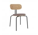 Krzesło tapicerowane Curious oak UMAGE - monrose, czarne nogi