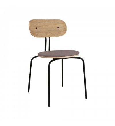 Krzesło tapicerowane Curious oak UMAGE - monrose, czarne nogi