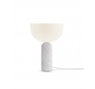 Lampa stołowa Kizu New Works - mała, biały marmur i akryl