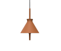 Lampa wisząca Totana Pott - Ø20, czerwona (ciemna terakota)