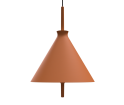 Lampa wisząca Totana Pott - Ø35, czerwona (ciemna terakota)