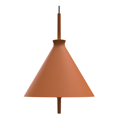 Lampa wisząca Totana Pott - Ø35, czerwona (ciemna terakota)