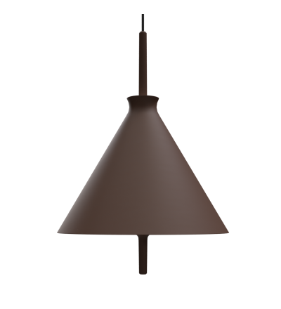 Lampa wisząca Totana Pott - Ø35, brązowa