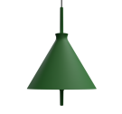 Lampa wisząca Totana Pott - Ø35, zielona