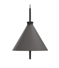 Lampa wisząca Totana Pott - Ø35, ciemnoszara