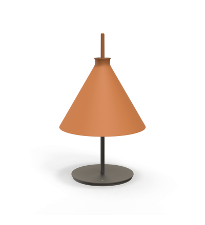 Lampa stołowa Totana Pott - Ø35, czerwona (ciemna terakota)