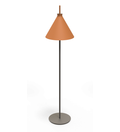 Lampa podłogowa Totana Pott - Ø35, czerwona (ciemna terakota)