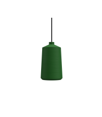 Lampa wisząca Flame14 Pott - zielona/ czarny kabel