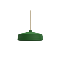 Lampa wisząca Flame28 Pott - zielona/ jutowy kabel