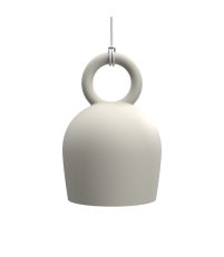 Lampa wisząca Caló40 Pott - biała/ biały kabel