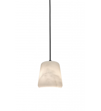 Lampa wisząca Material New Works - średnica 13 cm, biały marmur