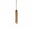 Lampa wisząca Marble Art Design By Us - brązowy marmur/ złote zawieszenie