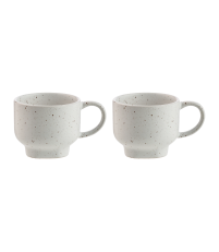 Filiżanka Forma Espresso Cup Bolia - zestaw 2 białych szt., Ø6,5 cm x H5,5 cm