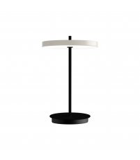 Lampa bezprzewodowa Asteria Move pearl white & black base UMAGE - limitowana edycja, czarno-perłowa