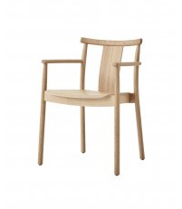 Krzesło Merkur Dining Chair Audo Copenhagen (dawniej Menu) - z podłokietnikami, naturalny dąb