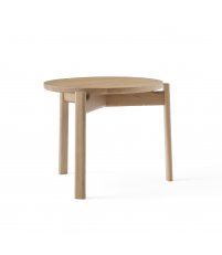 Stolik Passage Lounge Table Audo Copenhagen (dawniej Menu) -średnica 50 cm, naturalny dąb