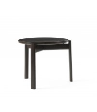 Stolik Passage Lounge Table Audo Copenhagen (dawniej Menu) -średnica 50 cm, lakierowany na ciemny dąb