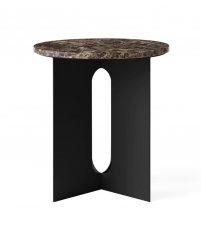 Stolik Androgyne Side Table Audo Copenhagen (dawniej Menu) - Emparador Marble/ czarna podstawa