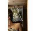 Poduszka do sauny JAKALA Lapuan Kankurit -  20 x 46 cm, biało-oliwkowy
