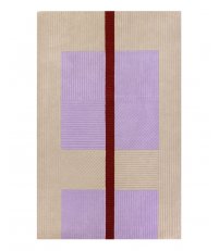 Dywan wełniany AMETISTI beige-lilac Finarte 200 x 300 cm - beżowo-liliowy