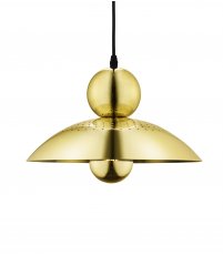 Lampa wisząca Wanted XS Design By Us - Ø 15 cm, perforowany złoty klosz