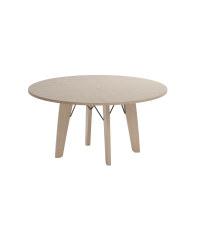 Stół jadalniany SM128 Skovby- dębowy fornir olejowany na biało (nogi lita dębina)