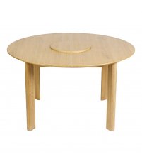 Stół okrągły rozkładany Comfort Circle Smooth oak UMAGE - naturalny dąb, wymiary 132 cm - 202 cm