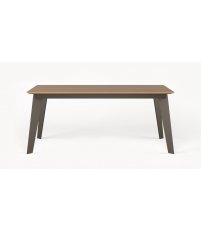 Stół rozkładany Taffel Selfia - lita dębina/ metalowe nogi, 180-260 cm x 90 cm