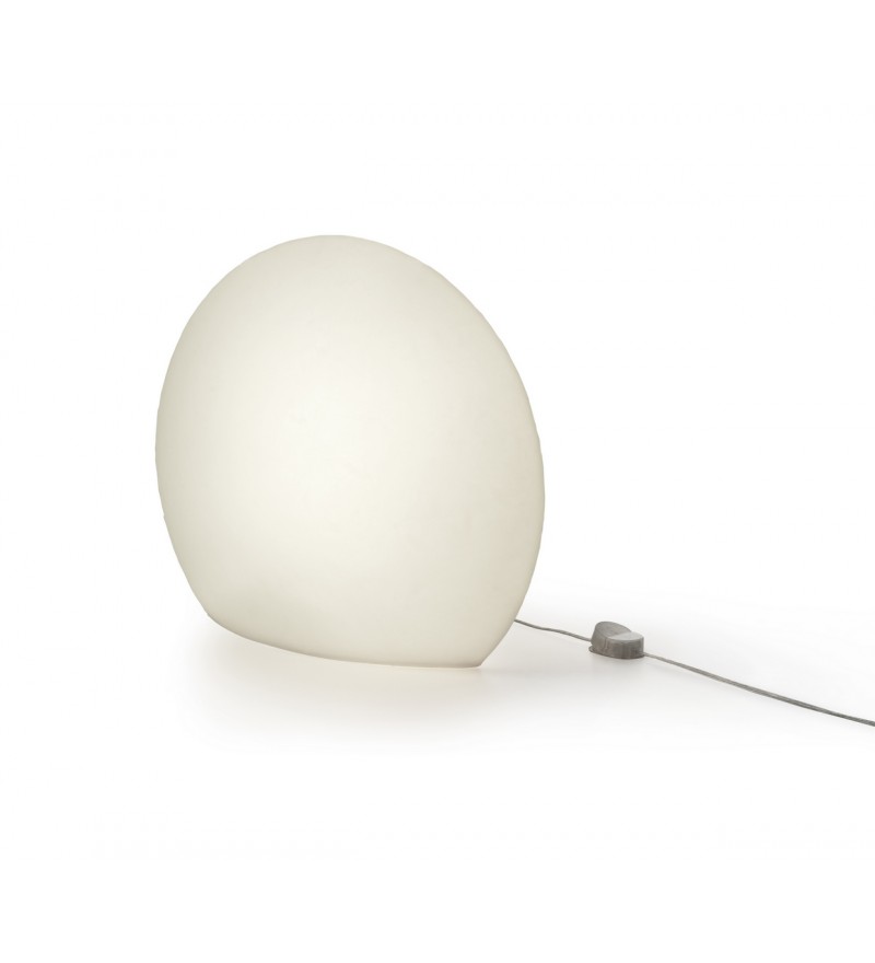 Lampa stojąca EGGO Authentics - Ø 55 cm, biała