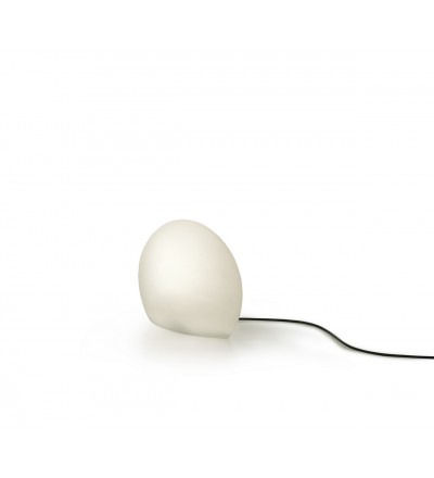 Nowoczesna lampa ogrodowa EGGO Authentics - Ø 30 cm, biała
