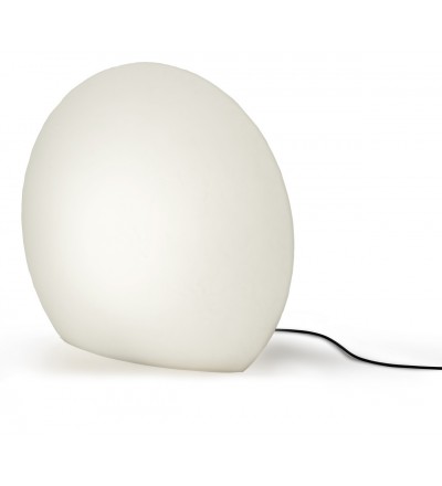 Nowoczesna lampa ogrodowa EGGO Authentics - Ø 78 cm, biała