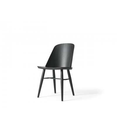 Krzesło drewniane Synnes Audo Copenhagen (dawniej Menu) - czarny jesion