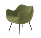Fotel RM58 Soft VZÓR - kolekcja tkanin MEDLEY, na nóżkach