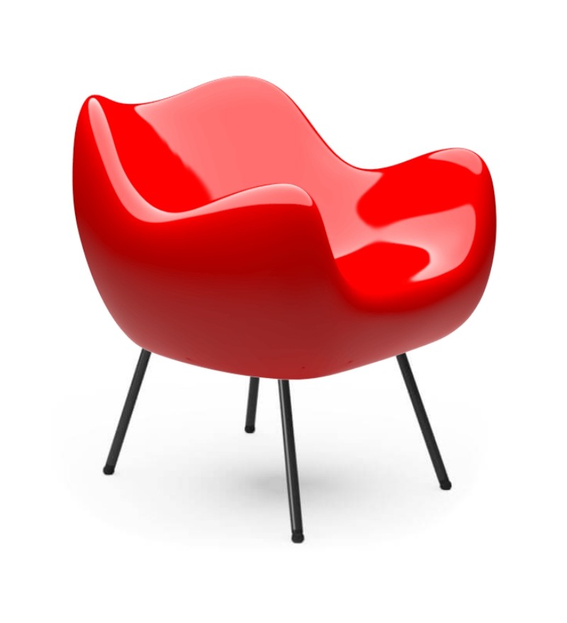 Fotel RM58 Classic VZÓR - czerwony