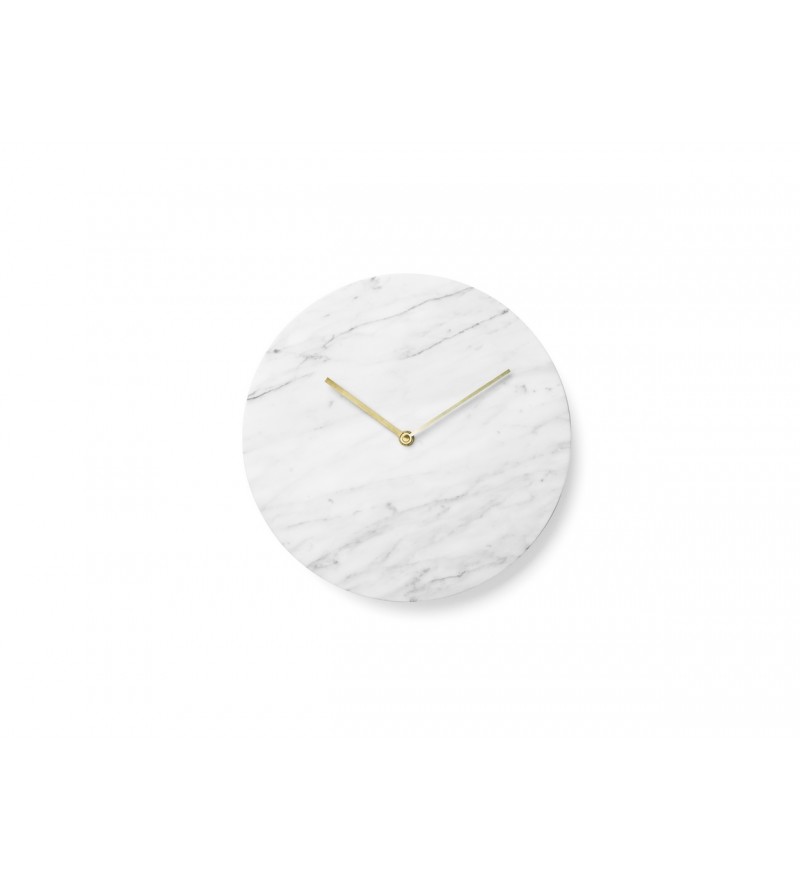 Zegar ścienny Marble Wall Menu - biały