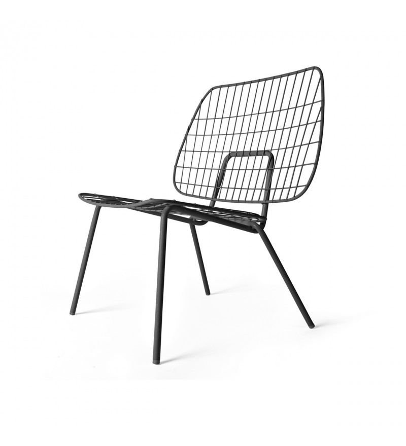 Krzesło WM String Lounge Chair Audo Copenhagen (dawniej Menu) - czarne