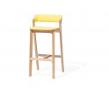 Krzesło barowe tapicerowane Merano TON - buk