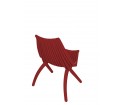 Krzesło LOTOS POLITURA - red