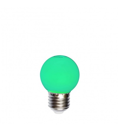 Żarówka LED do girland kulka 45mm 1W - zielona