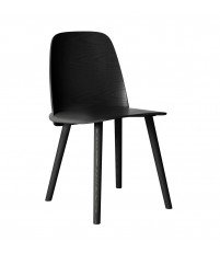 Krzesło drewniane NERD Muuto - czarne