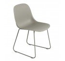 Krzesło na płozach Fiber Side Chair Sled Base Muuto - różne kolory