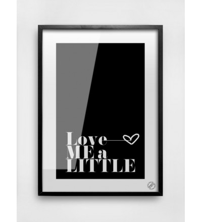 Plakat LOVE ME A LITTLE MM House Design - różne rozmiary