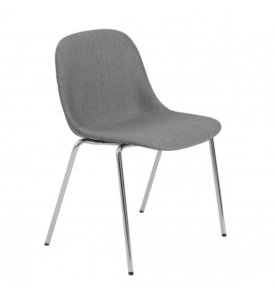 Krzesło tapicerowane Fiber Side Chair A-Base Muuto - różne kolory, do sztaplowania