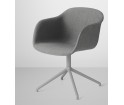 Krzesło tapicerowane Fiber Armchair Swivel Base Muuto - różne kolory
