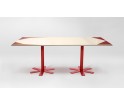 Stół PARROT Petite Friture - duży, wzór kremowo-różowy